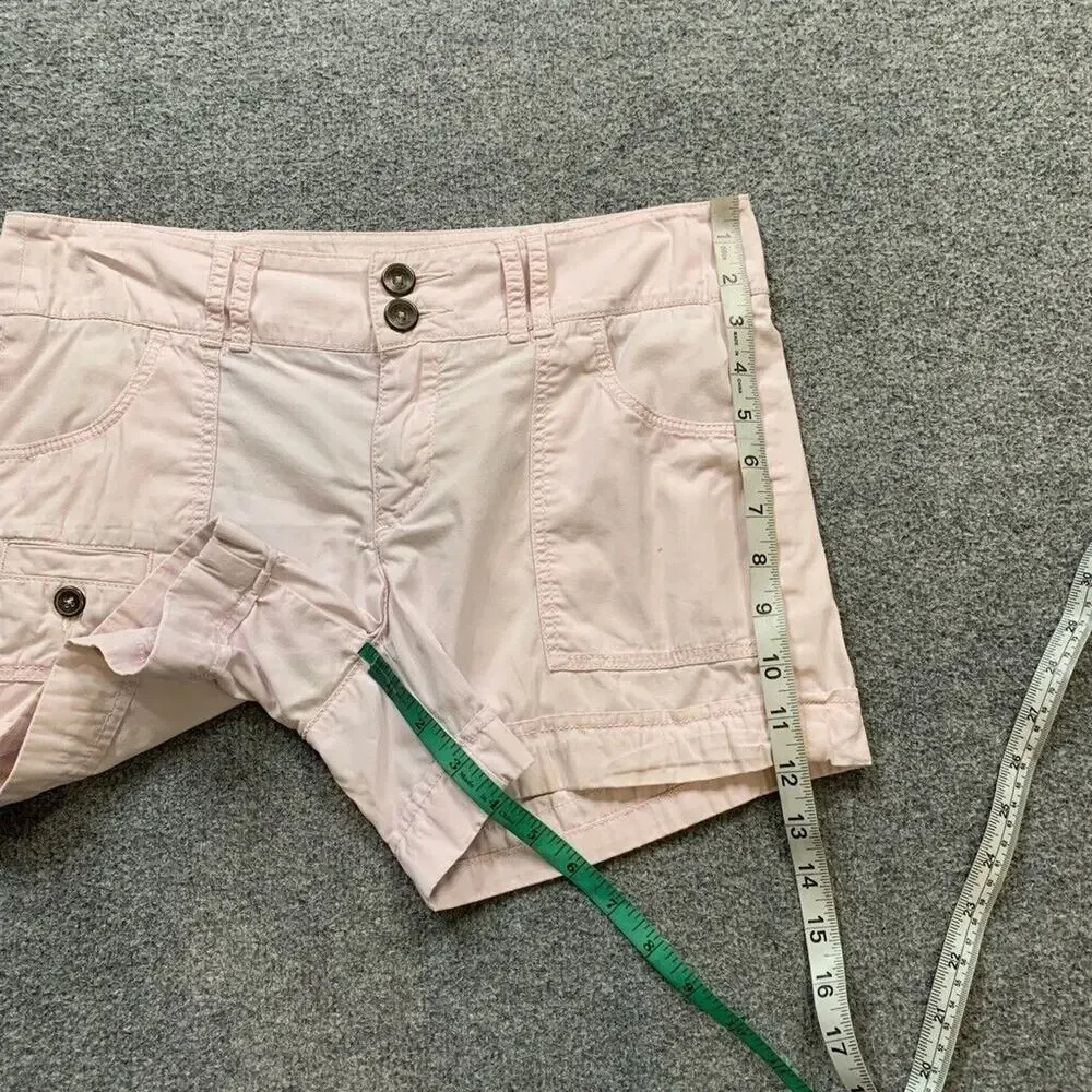 Pilcro Shorts Womens 27 Light Pink‎ Cotton Cargo Patch Pockets Anthropologie